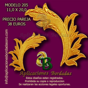 APLICACIÓN BORDADA 205