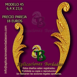 APLICACIÓN BORDADA 45